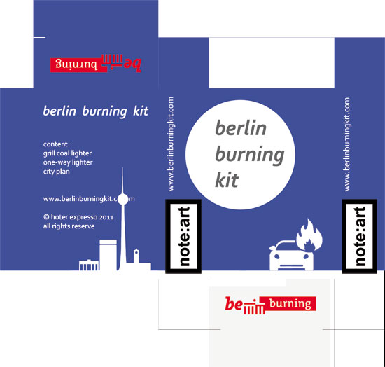 link button to the object: berlin burning kit