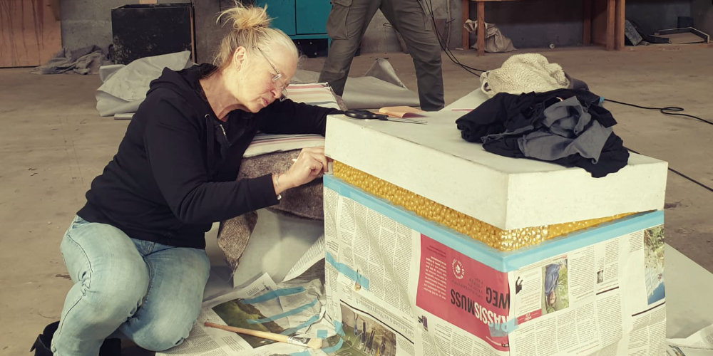 work on the object: transit pieces